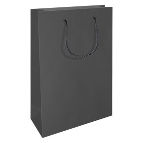 RC ajándéktasak, A4 álló (24x9x35 cm) fekete, matt