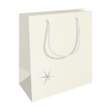 RC ajándéktasak, A5 álló (20x10x24 cm) vajszín, fényes