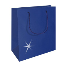 RC ajándéktasak, A5 álló (20x10x24 cm) kék, fényes