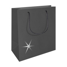 RC ajándéktasak, A5 álló (20x10x24 cm) fekete, fényes