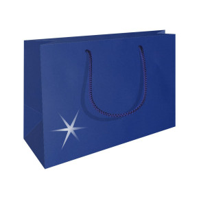 RC ajándéktasak, A5 fekvő (25x9x19 cm) kék, fényes