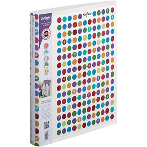 Snopake iratrendező (A4, 2,5 cm, 2 gyűrűs) színes pöttyös, Polka Dot /10