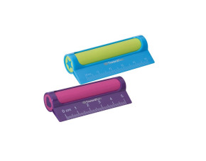 Snopake radír, vonalzóval, mini, 5cm, 2-féle szín, Swordfish /24