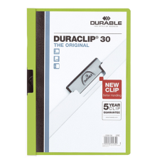 DURABLE Duraclip clip-mappa zöld, 30 lapig /25