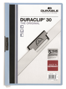 DURABLE Duraclip clip-mappa kék, 30 lapig  /25