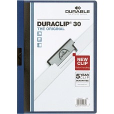 DURABLE Duraclip clip-mappa sötétkék, 30 lapig  /25