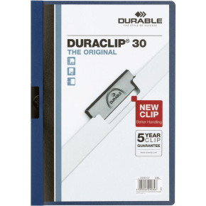 DURABLE Duraclip clip-mappa sötétkék, 30 lapig  /25