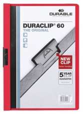 DURABLE Duraclip clip-mappa piros, 60 lapig