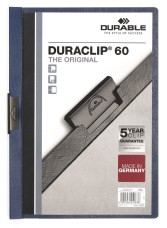 DURABLE Duraclip clip-mappa sötétkék, 60 lapig
