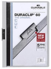 DURABLE Duraclip clip-mappa szürke, 60 lapig