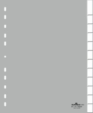 DURABLE elválasztólapok, A4, XXL, PP, 12 részes