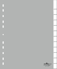 DURABLE elválasztólapok, A4, XXL, PP, 12 részes