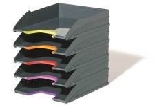 DURABLE asztali irattálca, Varicolor, szürke /5