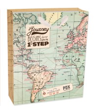 Legami ajándéktasak (L 26,5x32,5x11,5 cm), térképes/3 (ETELE)