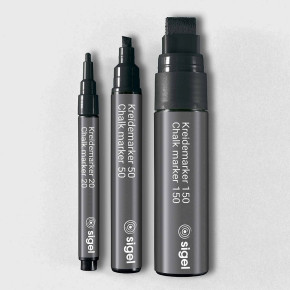 Sigel tábla marker 20, fekete, 2db