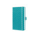Sigel Jolie notesz, von. 9,5x15 cm, aqua zöld, gumipánttal,
