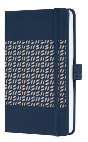 Sigel Jolie notesz, von. 9,5x15 cm, Midnight Blue, gumipánttal