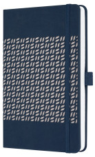 Sigel Jolie notesz, von. 13,5x20 cm, midnight blue, gumipánttal