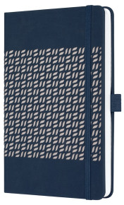 Sigel Jolie notesz, von. 13,5x20 cm, midnight blue, gumipánttal