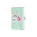 Sigel Jolie notesz  von. 9,5x15 cm, mint love, mentazöld, szívecskés, Beauty