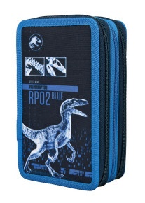 Scooli háromszintes tolltartó (EberhardFaber írószerekkel), Jurassic World