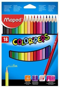Maped színes ceruza (18 db/doboz) color peps, háromszögletű