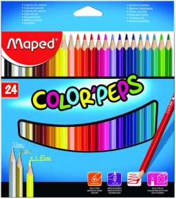 Maped színes ceruza (24 db/doboz) color peps, háromszögletű /24