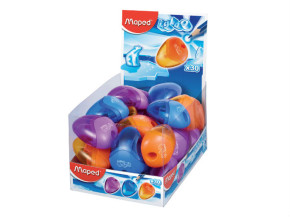 Maped hegyező, 1 lyukú, 3 szín, i-gloo/műanyag tartályos (30db/dp)