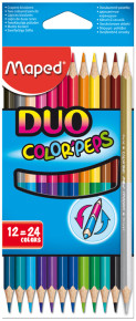 Maped színes ceruza (12 db/doboz) color peps duo/ 2 színű véggel