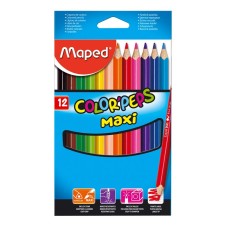 Maped színes ceruza (12 db/doboz) color peps MAXI/ háromszögletű