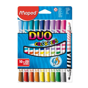 Maped filctollkészlet (10 db/doboz) color peps, duo, kétvégű /10