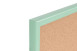 Bi-Office parafatábla, 60x40 cm, pasztellzöld kerettel, kétoldalas
