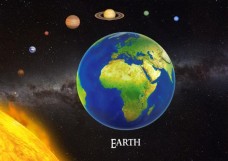 Mapcards 3D képeslap (15x10,5 cm) Föld (fekvő)