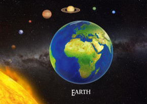 Mapcards 3D képeslap (15x10,5 cm) Föld (fekvő)