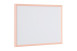 Bi-Office mágnestábla, 80x60 cm, lazacszínű kerettel