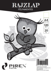 PIREX rajzlap A/4, 20 lap, 120g, félfamentes / 10
