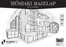 PIREX műszaki rajzlap A/3, 20 lap / 10