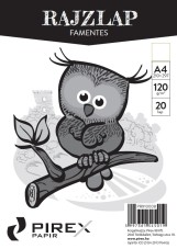 PIREX rajzlap A/4, 20 lap, 120g, famentes / 10