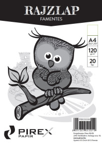 PIREX rajzlap A/4, 20 lap, 120g, famentes / 10