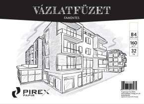 PIREX vázlatfüzet B/4, famentes / 10