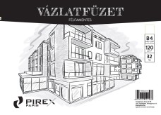 PIREX vázlatfüzet B/4, félfamentes / 10