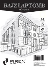 PIREX rajzlaptömb A/4, hófehér / 10