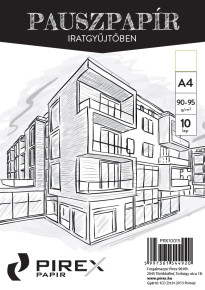 PIREX pauszpapír A/4, 10 lap / 10