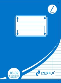 Pirex füzet 2.osztályos vonalas A5, 16-32 / 20