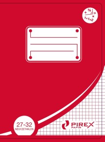 Pirex füzet négyzethálós A5, 27-32 / 20