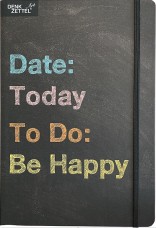 BSB notesz (A5, 192 old. pontozott, gumipántos) Denk Zettel Art, Date: Today