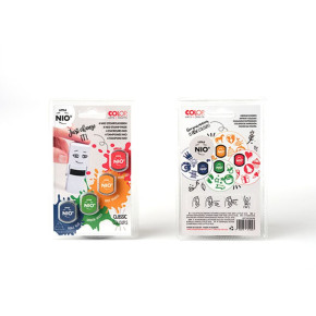 RC Colop NIO cserepárna, élénk színek: kék, zöld, sárga, piros