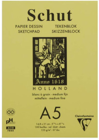 CLF vázlattömb (A5, 125 g, 100 lap) Sketchpad, Schut