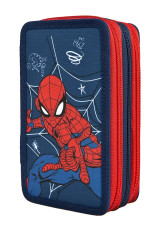 Scooli háromszintes tolltartó (EberhardFaber írószerekkel) Spider-Man