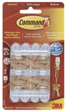 3M Command öntapadó akasztó, vízálló, 6db, átlátszó, 7100099316 /12